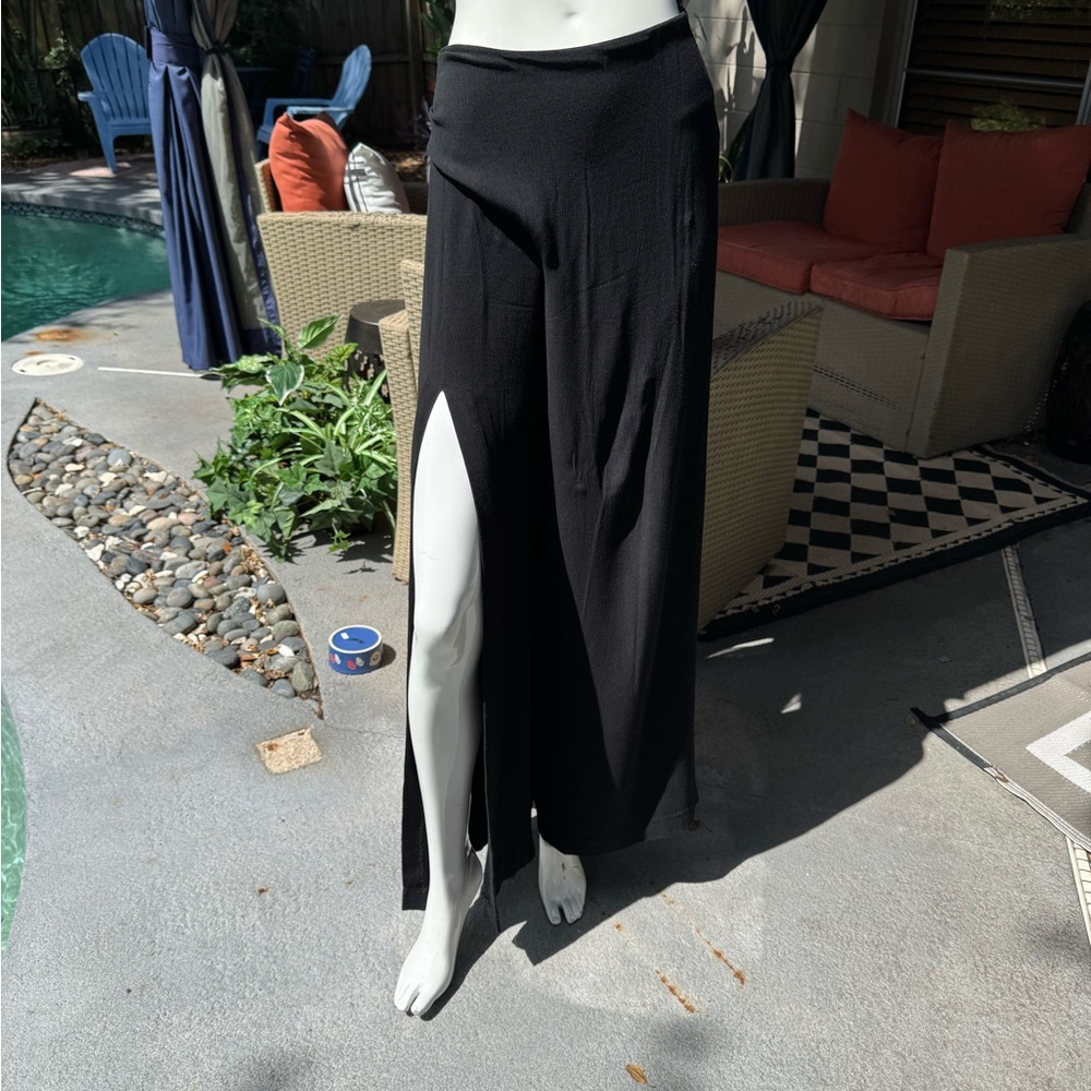 Nicole Miller Black Wide Leg Pants